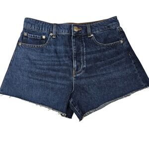 Gianni Bini Madilyn Denim Shorts Women's Size 28 High Waisted NWT